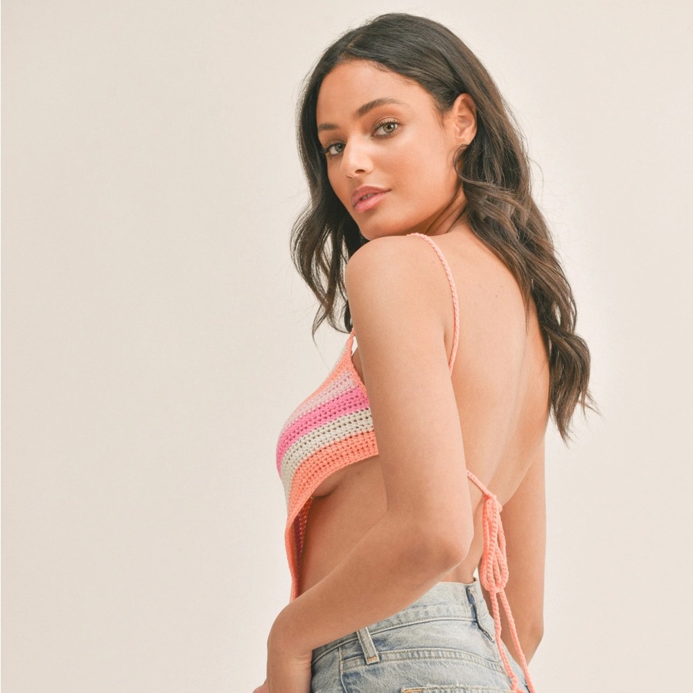 Ruby And Jenna Cross Ties Back Spaghetti Strap Kn… - image 3